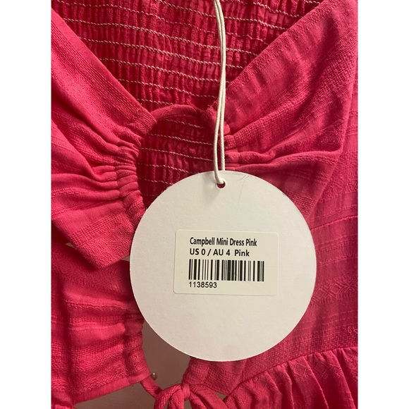 RARE! NEW! Princess Polly Campbell Mini Dress in Pink - Picture 8 of 10